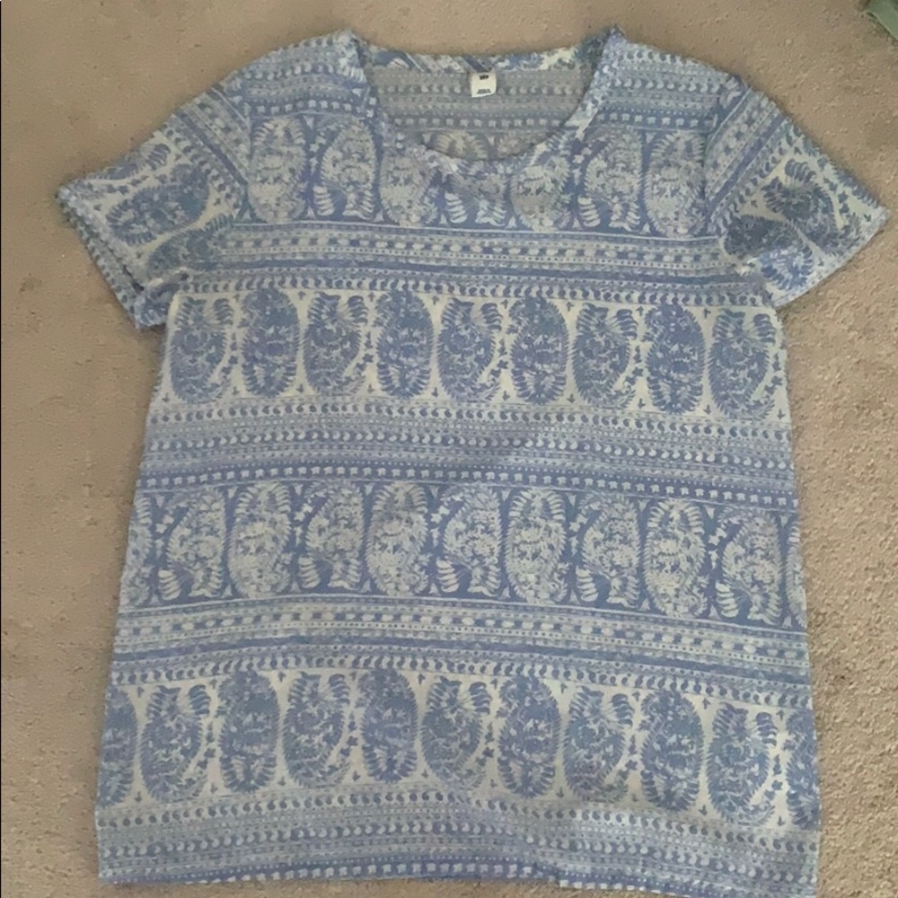 Old Navy Blue & White Top size S